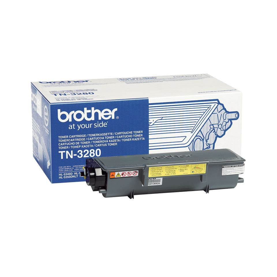 Originali Brother TN3280 didelio našumo dažų kasetė – juodos spalvos 